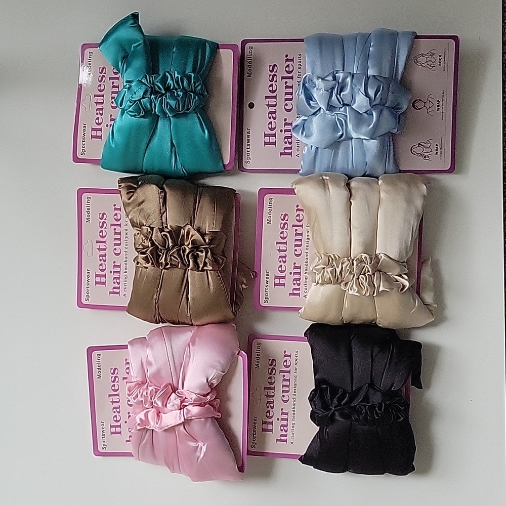 NWT Satin heatless hair curler